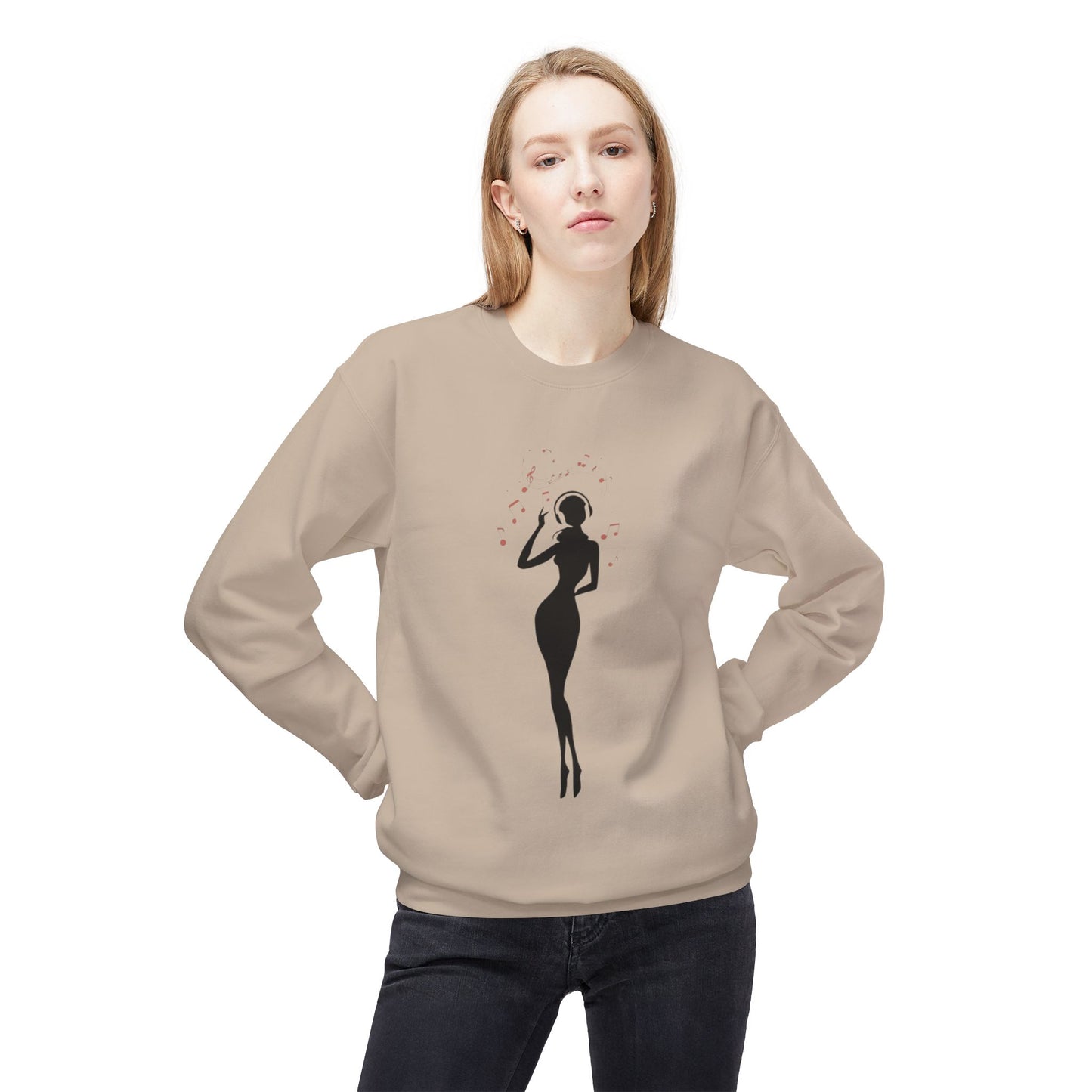Music Silhouette Crewneck Sweatshirt
